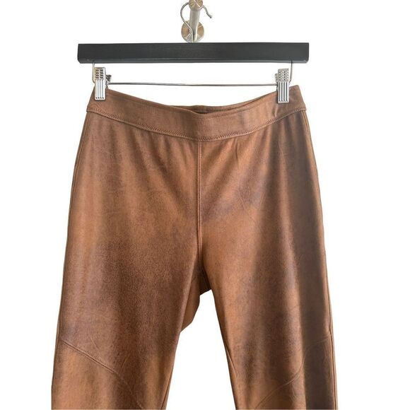 Free People Faux Suede Never Let You Go Vegan Leggings Womens Brown Size 26 - Picture 4 of 9